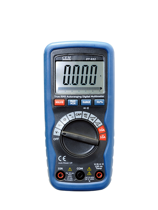 Multimètre digital, voltmètre, ampèremètre, ohmmètre : le DT 930