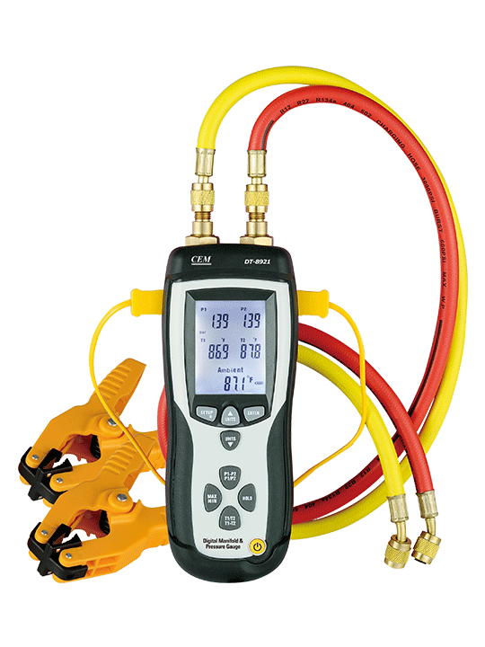 Manómetro digital de presión diferencial marca cem modelo dt-8890